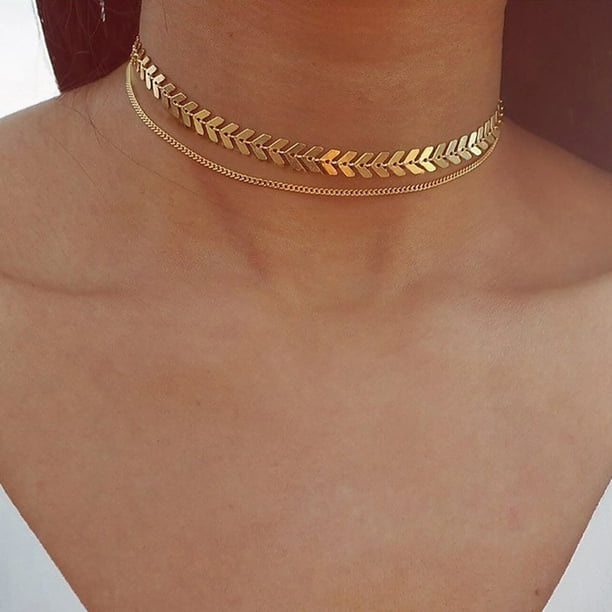 women gold long body chain fish bones rhinestones jewerlry design thin necklace women gold long body chain fish bones rhinestones jewerlry design thin necklace